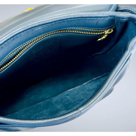 Vintage Coach Cafe Bag Purse 4111 Blue Lightweights Collection NO Hang Tag - Picture 10 of 12